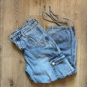 Wrangler Light Blue Denim Pants with Pockets